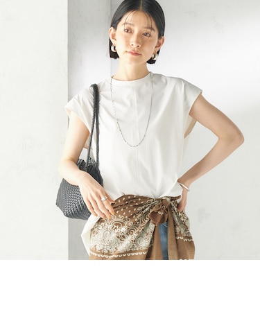 《予約》【SHIPS別注】TAION: 〈UVカット/接触冷感/吸水速乾〉バック スリット TEE