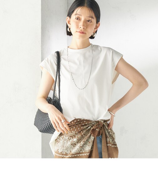 《予約》【SHIPS別注】TAION: 〈UVカット/接触冷感/吸水速乾〉バック スリット TEE