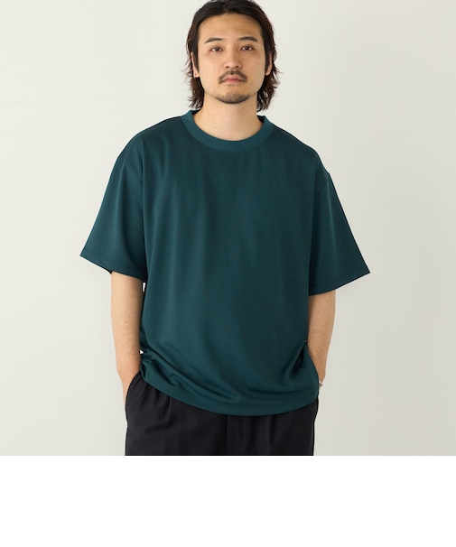 【WEB限定】SHIPS Colors:Wフェイス ニット襟 Tシャツ◇