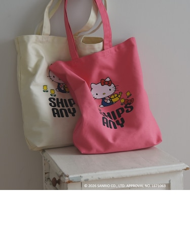 Hello Kitty × SHIPS any: ハローキティ プリント トートバッグ