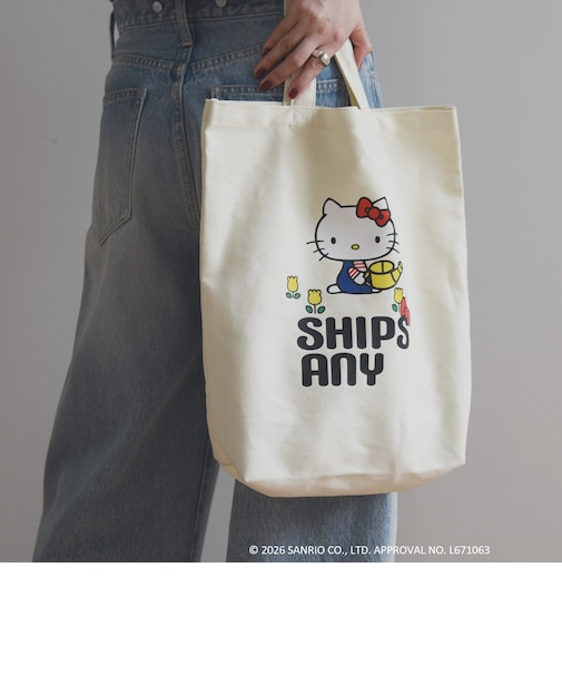 Hello Kitty × SHIPS any: ハローキティ プリント トートバッグ