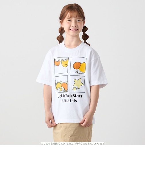 LITTLE TWIN STARS × SHIPS any: リトルツインスターズ プリント TEE <KIDS>
