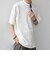 SHIPS any:〈洗濯機可能〉エアロ スケープ メッシュ 鹿の子 リブ Tシャツ◆