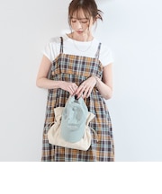《予約》SHIPS Colors:〈手洗い可能〉マドラスチェック キャミ ワンピース◆