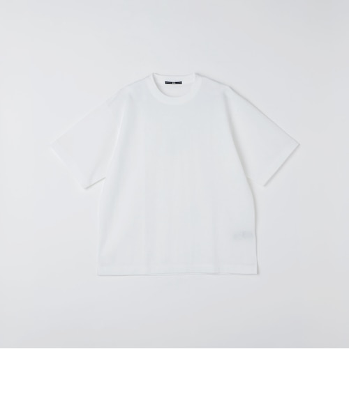 SHIPS:〈接触冷感〉リネン ライク ジャカード ショートスリーブ T