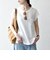 SHIPS any:〈洗濯機可能〉シアー 裏毛 クルーネック フレンチ スリーブ TEE