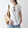 SHIPS any:〈洗濯機可能〉シアー 裏毛 クルーネック フレンチ スリーブ TEE