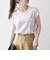 SHIPS any:〈洗濯機可能〉シアー 裏毛 クルーネック フレンチ スリーブ TEE