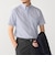 SHIPS:〈接触冷感〉ICE COTTON パナマ ストライプ ボタンダウン 半袖 シャツ
