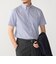 SHIPS:〈接触冷感〉ICE COTTON パナマ ストライプ ボタンダウン 半袖 シャツ