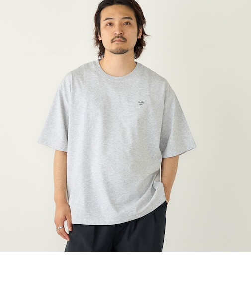 【WEB限定】SHIPS Colors:〈汗染み防止〉タイニーロゴ Tシャツ