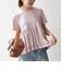《予約》SHIPS any:〈洗濯機可能〉ジャージー ダブルヘム ペプラム TEE