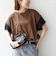 《予約》SHIPS any:〈手洗い可能〉カノコ チュール コンビ ワイド TEE