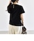 《予約》quaranciel:〈洗濯機可能〉ライト ポンチ バッグ ボタン ショートスリーブ TEE