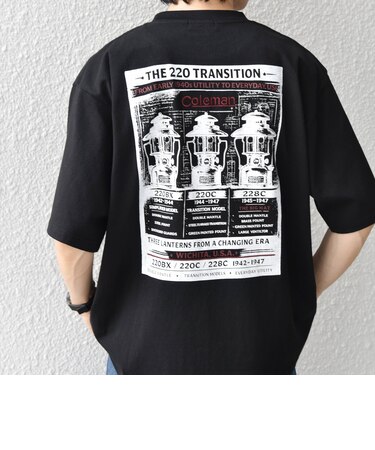 【SHIPS any別注】Coleman: ランタン プリント ロゴ 刺繍 Tシャツ◆