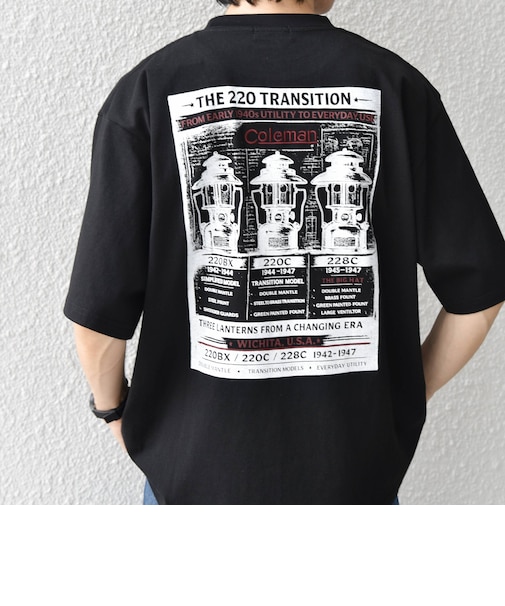 【SHIPS any別注】Coleman: ランタン プリント ロゴ 刺繍 Tシャツ◆