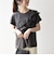 《予約》SHIPS any:〈洗濯機可能〉ジャージー フリル TEE