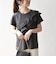 《予約》SHIPS any:〈洗濯機可能〉ジャージー フリル TEE