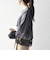《一部追加予約》SHIPS any:〈洗濯機可能〉ジップ レース ヘム ハーフスリーブ TEE