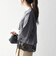 《一部追加予約》SHIPS any:〈洗濯機可能〉ジップ レース ヘム ハーフスリーブ TEE