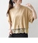 《一部予約》SHIPS any:〈洗濯機可能〉ジップ レース ヘム ハーフスリーブ TEE