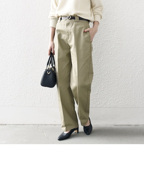 【SHIPS any別注】Dickies:〈洗濯機可能〉ツイル チノ パンツ