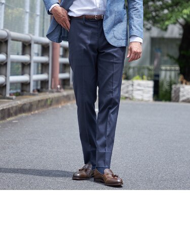 SHIPS:〈FUNCTION〉COOLMOTION(R) メッシュ サイドシャーリング スラックス