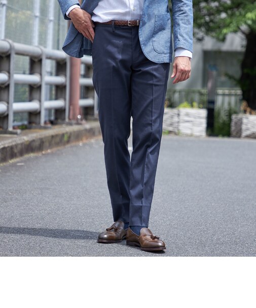 SHIPS:〈FUNCTION〉COOLMOTION(R) メッシュ サイドシャーリング スラックス