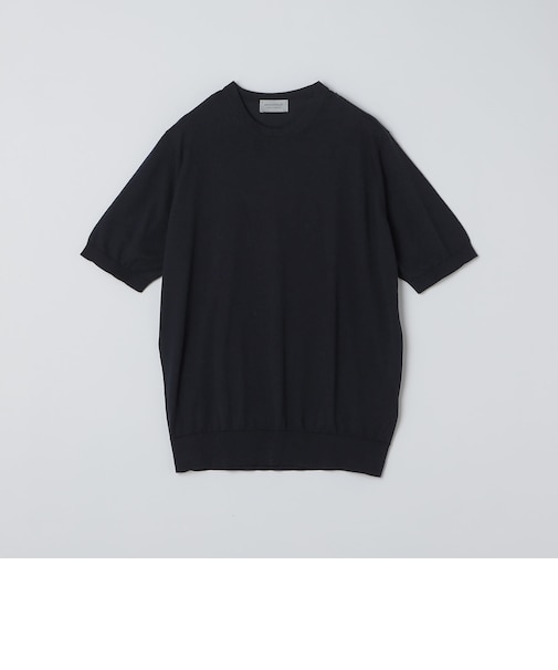 JOHN SMEDLEY: KEMPTON シーアイランド コットン ニット Tシャツ