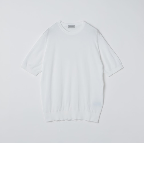 JOHN SMEDLEY: KEMPTON シーアイランド コットン ニット Tシャツ