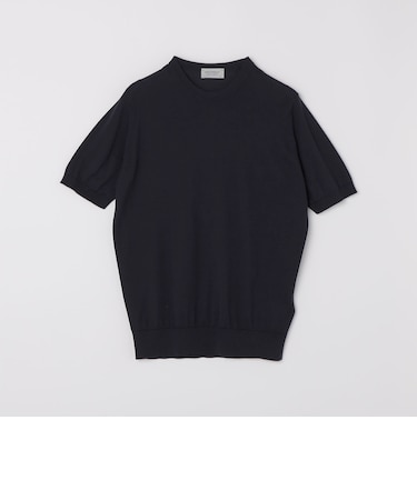 JOHN SMEDLEY: KEMPTON シーアイランド コットン ニット Tシャツ