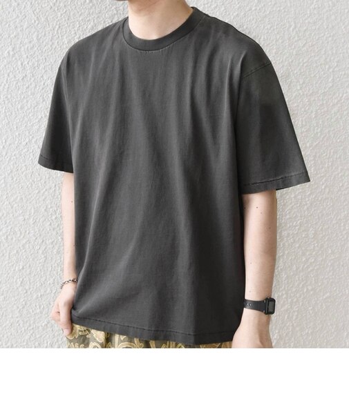 【SHIPS any別注】ONEITA:〈洗濯機可能〉ピグメント ダイ リラックス Tシャツ◆