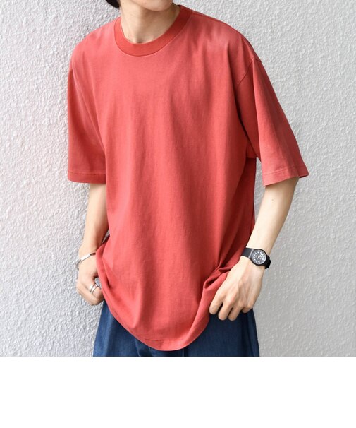 【SHIPS any別注】ONEITA:〈洗濯機可能〉ピグメント ダイ リラックス Tシャツ◆