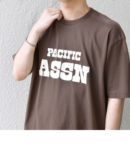 【SHIPS any別注】ONEITA:〈洗濯機可能〉ピグメント ダイ リラックス プリント Tシャツ◆