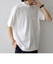 SHIPS any:〈接触冷感/UVカット〉ソフト スムース リラックス ポケット Tシャツ◆