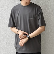 SHIPS any:〈接触冷感/UVカット〉ソフト スムース リラックス ポケット Tシャツ◆