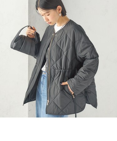 《予約》〈撥水加工/手洗い可能〉HEAT 中綿 キルティング ジップ ブルゾン
