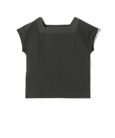 SHIPS Primary Navy Label: コットン スクエア ネック プルオーバー