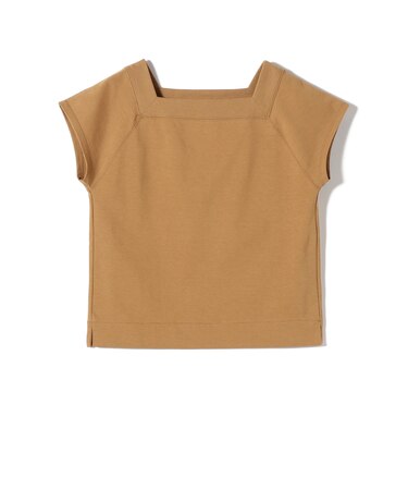 SHIPS Primary Navy Label: コットン スクエア ネック プルオーバー