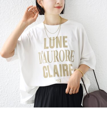 《予約》【SHIPS別注】81BRANCA: 5分袖 ロゴ・フォト TEE