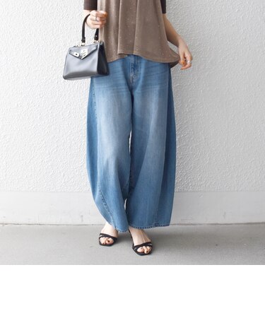 《予約》SHIPS any:〈洗濯機可能〉バレル デニム パンツ［SHIPS any DENIM］