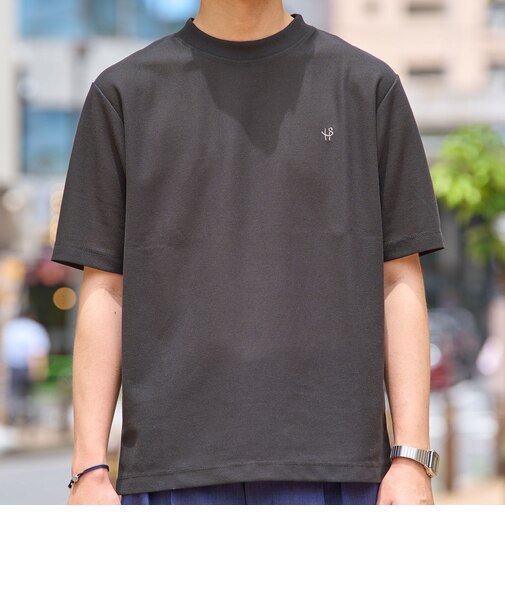 【WEB限定】SHIPS:〈汗染み拡散〉カノコ ワンポイント Tシャツ
