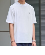 【WEB限定】SHIPS:〈汗染み拡散〉カノコ ワンポイント Tシャツ