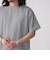 【WEB限定】SHIPS: ワンポイント ロゴ バーズアイ Tシャツ