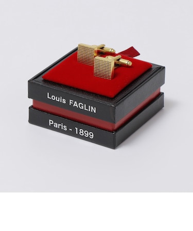 LOUIS FAGLIN: Croise ゴールド メッキ カフリンクス