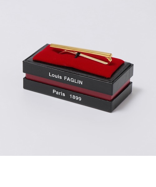 LOUIS FAGLIN: Sabre ゴールド メッキ タイバー (ネクタイピン