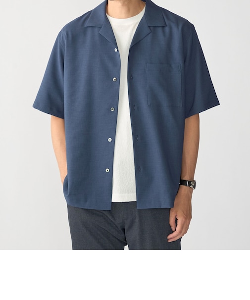 SHIPS:〈MADE IN JAPAN〉5スリーブ オープンカラー シャツ