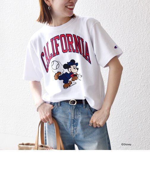 Champion:〈洗濯機可能〉ディズニー / グラフィック ロゴ ショート スリーブ TEE
