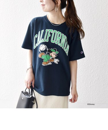 Champion:〈洗濯機可能〉ディズニー / グラフィック ロゴ ショート スリーブ TEE