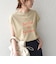 《予約》SHIPS Colors:〈接触冷感・UVカット〉フレンチスリーブ SOLENNE ロゴT◆